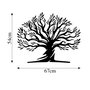Wallity Monumental Tree 18 Escultura de Pared Negra